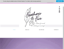 Tablet Screenshot of feathersandfurpetsitting.com